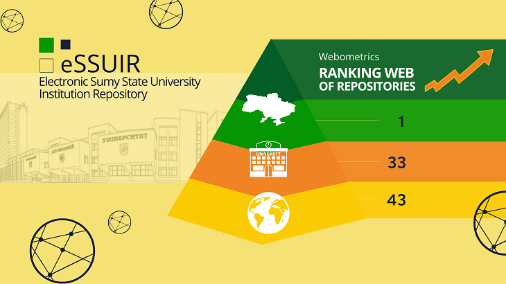 The repository of Sumy State University is in the top 50 best repositories in the world